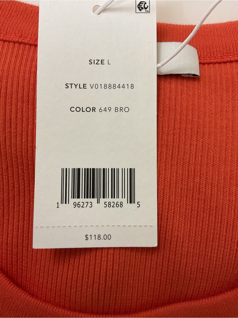 VINCE Ribbed Tank Top NWT - Picture 5 of 7